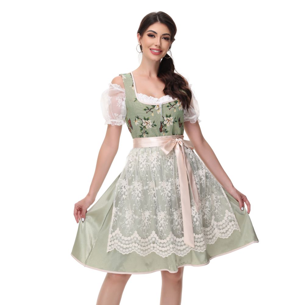 Womens Dirndl Dress Oktoberfest Costume Bavarian Carnival Halloween costume